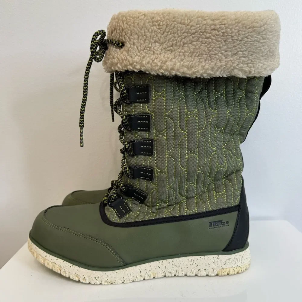L.L. Bean Green TEK 2.5 Ultralight Pac Tall Snow Boot 200 Gram Primaloft Size 7